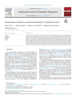 Commensality research in commercial hospitality: A systematic review