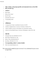 Nation-and group-specific environmental stress at the 2026 2 FIFA World Cup