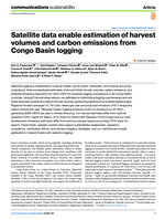 Satellite data enable estimation of harvest volumes and carbon emissions from Congo Basin logging
