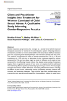 Client and Practitioner Insights into Treatment for Women Convicted of Child Sexual Abuse: A Qualitative Study Informing Gender-Responsive Practice