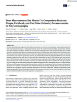 Does Measurement Site Matter? A Comparison Between Finger, Forehead, and Toe Pulse Oximetry Measurements in Polysomnography