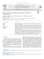 Scleral lens peripheral modifications and regional variations in corneal oedema