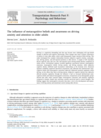 The influence of metacognitive beliefs and awareness on driving anxiety and attention in older adults