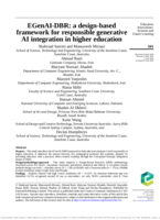 EGenAI-DBR: a design-based framework for responsible generative AI integration in higher education