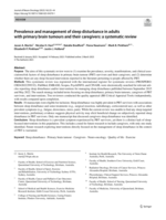Prevalence and management of sleep disturbance in adults with primary brain tumours and their caregivers: a systematic review