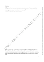 Management of adult insomnia in Australia: A joint position statement of the Australasian Sleep Association, Sleep Health Foundation, Royal Australian College of General Practitioners, Australian Psychological Society, Pharmaceutical Society of Australia, and Australian Primary Health Care Nurses Association