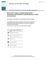 Beyond the target: mitigating bystander secondary vulnerability to cyberbullying in online environments