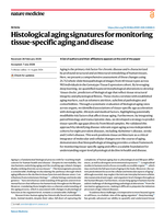 Histological aging signatures for monitoring tissue-specific aging and disease