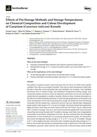 Effects of Pre-Storage Methods and Storage Temperatures on Chemical Composition and Colour Development of Canarium (Canarium indicum) Kernels