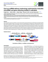Cre-Lox miRNA-delivery technology optimized for inducible microRNA and gene-silencing studies in zebrafish
