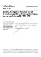 Exploring the impact mechanisms of tropical cyclone losses: a global analysis integrating hazard, exposure, and vulnerability (1990–2019)