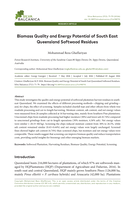 Biomass Quality and Energy Potential of South East Queensland Softwood Residues