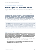 Human Rights and Relational Justice:Mapping established rights to five operational principles for Australian family systems