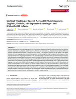 Developmental Science Cortical Tracking of Speech Across Rhythm Classes in English-, French-, and Japanese-Learning 4-and 8-Month-Old Infants