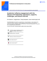 Academics’ reflexive engagement with the Advance HE Fellowship: aspirations, supports, challenges, and lessons learned