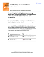 Diet and physical activity behaviours among people with insomnia symptoms: a cross-sectional survey to understand treatment needs and acceptability