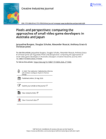 Pixels and perspectives: comparing the approaches of small video game developers in Australia and Japan