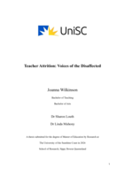 Teacher Attrition: Voices of the Disaffected