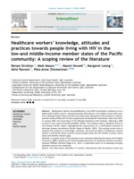 Healthcare workers’ knowledge, attitudes and practices towards people living with HIV in the low-and middle-income member states of the Pacific community: A scoping review of the literature