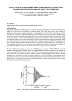 Cyclic fatigue in HDPE sewer mains: comparison of logged data against industry guidelines for asset life estimation