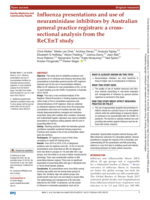 Influenza presentations and use of neuraminidase inhibitors by Australian general practice registrars: a cross-sectional analysis from the ReCEnT study