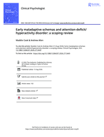 Early maladaptive schemas and attention-deficit/hyperactivity disorder: a scoping review