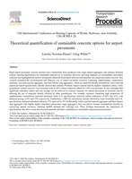 Theoretical quantification of sustainable concrete options for airport pavements