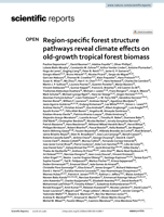 Region-specific forest structure pathways reveal climate effects on old-growth tropical forest biomass