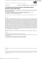 A DTS-based proof-of-concept framework for high-resolution sediment monitoring in water storage systems