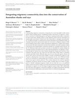 Integrating migratory connectivity data into the conservation of Australian sharks and rays