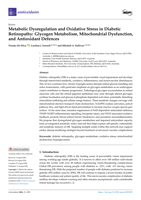 Metabolic Dysregulation and Oxidative Stress in Diabetic Retinopathy: Glycogen Metabolism, Mitochondrial Dysfunction, and Antioxidant Defences