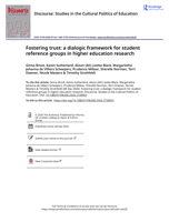 Fostering trust: a dialogic framework for student reference groups in higher education research