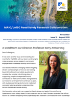 MAIC/UniSC Road Safety Research Collaboration Newsletter, Issue 10 / August 2026