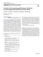 Correction to: Forecasting intraspecific changes in distribution of a wide-ranging marine predator under climate change