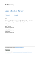 Desiging a Pilot Mentoring Program for a Priestley 11: A Tiered and Trauma-informed Approach Without Crowding Curriculum