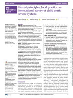 Shared principles, local practice: an international survey of child death review systems