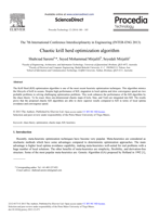 Chaotic krill herd optimization algorithm