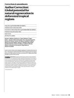 Author Correction: Global potential for natural regeneration in deforested tropical regions
