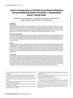 Surface Temperatures of Self-Warming Chemical Blankets Exceed Established Safety Thresholds: A Standardized Bench-Testing Study