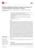 The Role of Wildlife and Climate Change in the Emergence of One Health-Related Viral Diseases in Australia