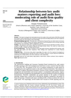 Relationship between key audit matters reporting and audit fees: moderating role of audit firm quality and client complexity