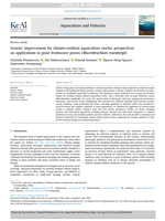 Genetic improvement for climate-resilient aquaculture stocks: perspectives on applications in giant freshwater prawn (Macrobrachium rosenbergii)