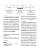 Integrating Artificial Intelligence in Pension Fund Management to Mitigate Capital Market Volatility: A Risk Governance Framework