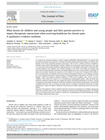 What factors do children and young people and their parents perceive to impact therapeutic interactions when receiving healthcare for chronic pain: A qualitative evidence synthesis
