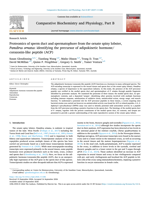 Proteomics of sperm duct and spermatophore from the ornate spiny lobster, Panulirus ornatus: identifying the precursor of adipokinetic hormone/corazonin-like peptide (ACP)