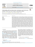 Understanding public perceptions about contemporary speed enforcement methods: The pros and cons of mobile average speed cameras
