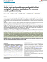 Global patterns in multi-realm and multi-habitat ecological restoration: implications for research, practice, and monitoring