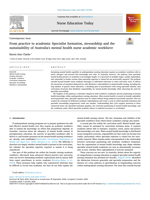 From practice to academia: Specialist formation, stewardship and the sustainability of Australia's mental health nurse academic workforce