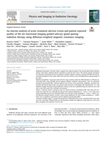 An interim analysis of acute treatment adverse events and patient reported quality of life for functional imaging guided salivary gland sparing radiation therapy using diffusion-weighted magnetic resonance imaging