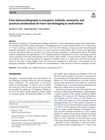 From electrocardiography to energetics: methods, constraints, and practical considerations for heart rate biologging in small animals